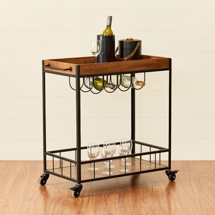bar trolley cart, serving trolley for home