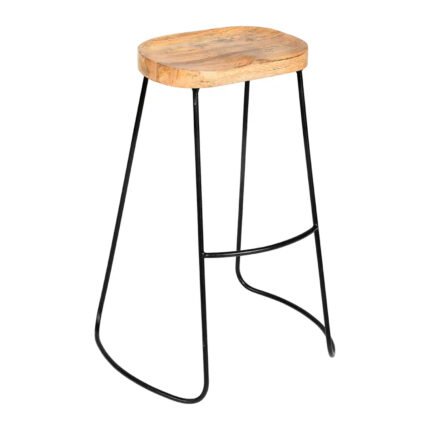 solid wood stool, wooden bar stool