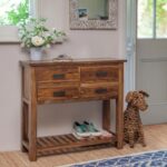 sheesham wood console table, wood console table