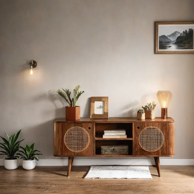 Modern Carmine TV Stand