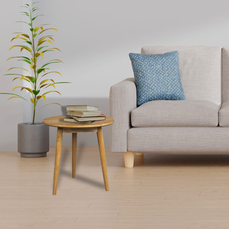 High-Quality Solid Wood Round Side Table for Your Home - Shop Now