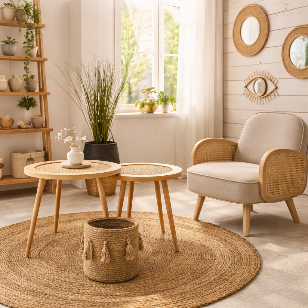 Dewhaven Side Table with Cane Work Dewhaven Side Table with Cane Work