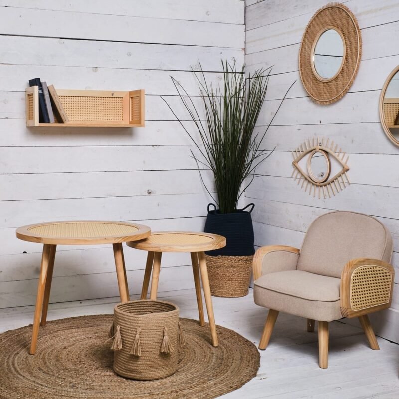 Dewhaven Side Table with Cane Work