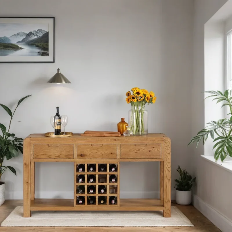 Elmshade Wooden Wine Cabinet