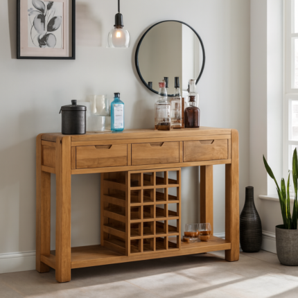 Elmshade Wooden Wine Cabinet