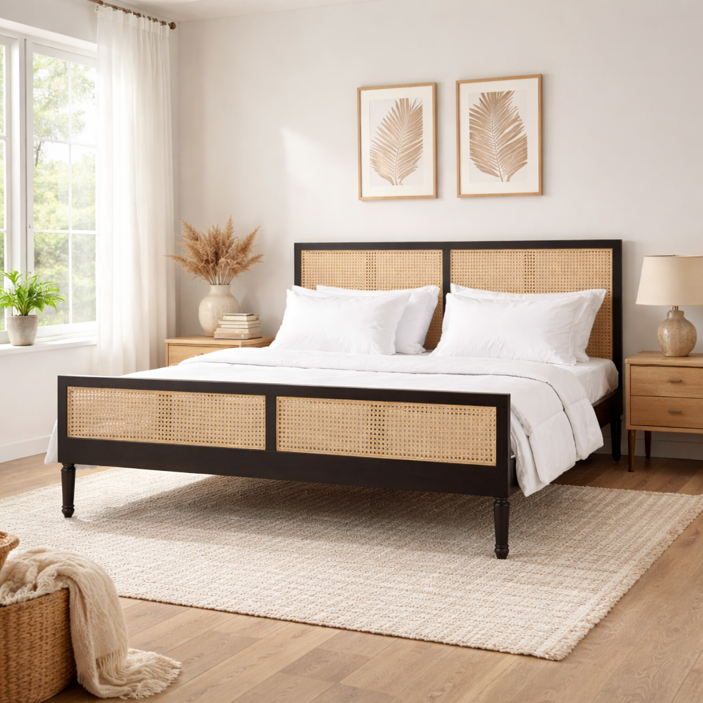 Darlington Solid Wood Cane Bed Darlington Solid Wood Cane Bed