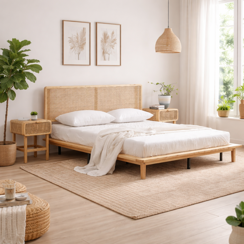 Elmsley Solid Wood Bed