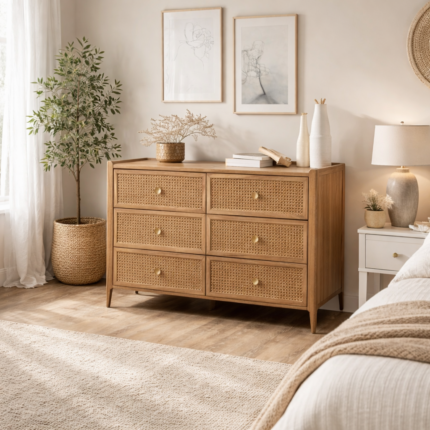 Bali 6 Drawer Wide Chest of Drawer