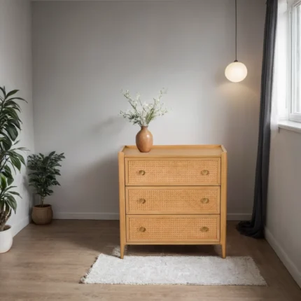 Bali Rattan 3 Drawer Chest