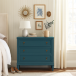 Solid Wood Modern 3 Drawer Chest