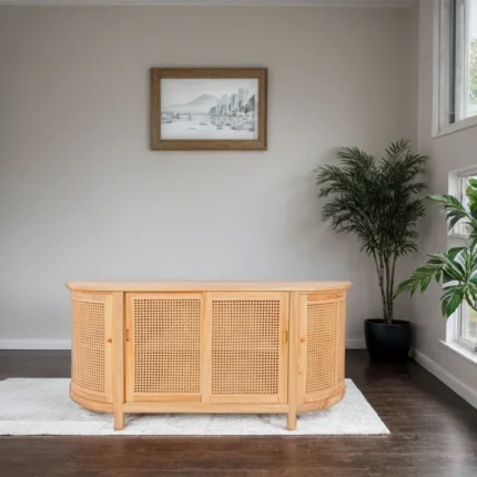 Elmspire Rattan with Doors Sideboard