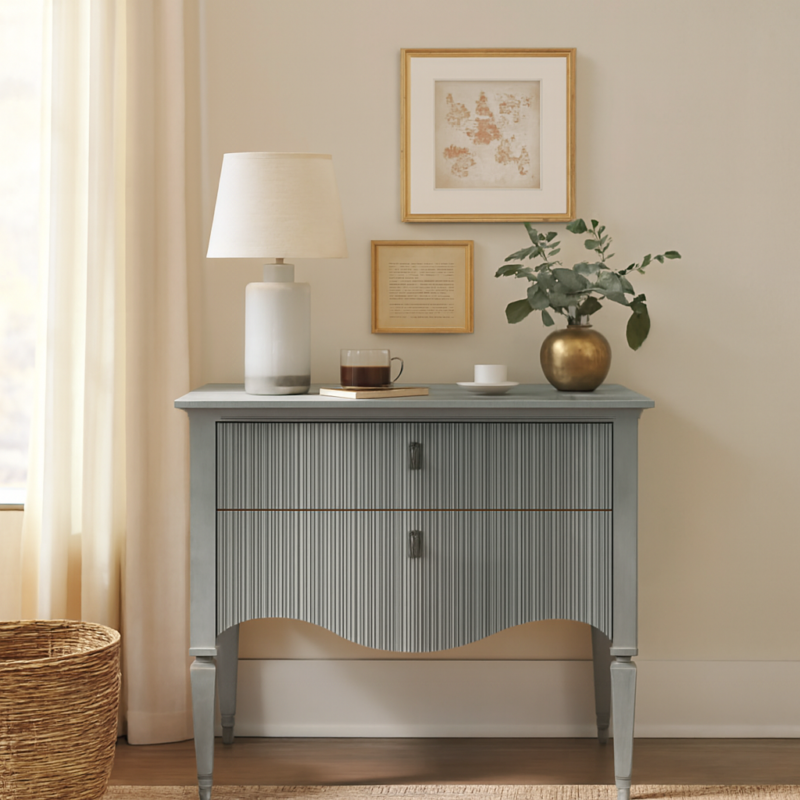 Premium with Blue Finish Chest of Drawers