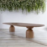 oval dining table