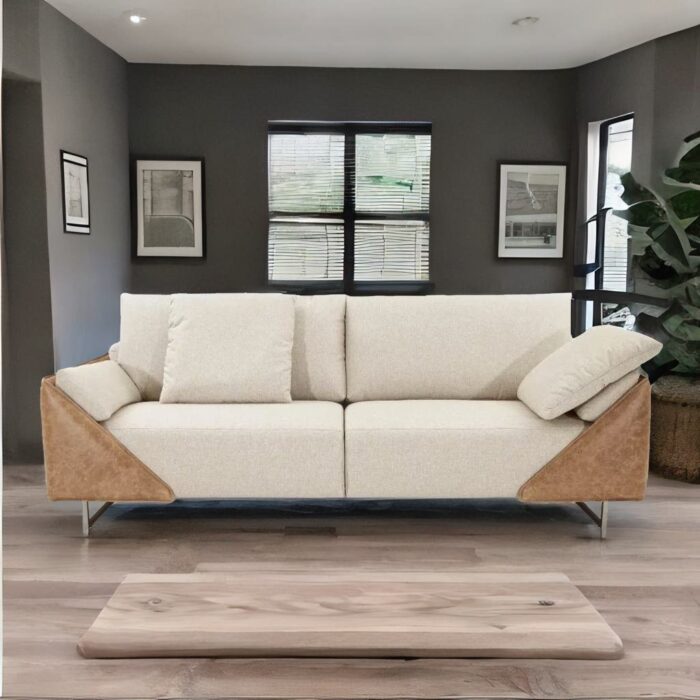Cobale Couch Solid Wood 3 Seater Sofa
