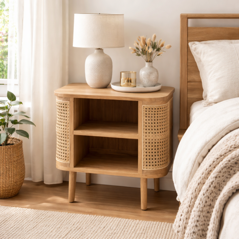 Harlow Solid Wood Bedside Table