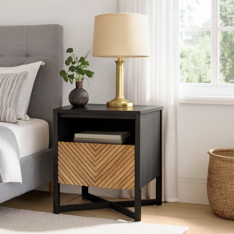 Highbury Solid Wood Bedside Table