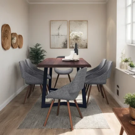 Harlington Modern Industrial Dining Set