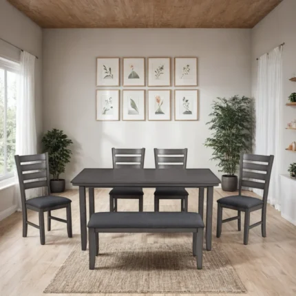 Kingswell Dining Set with Bench