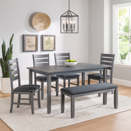 Kingswell Dining Set with Bench