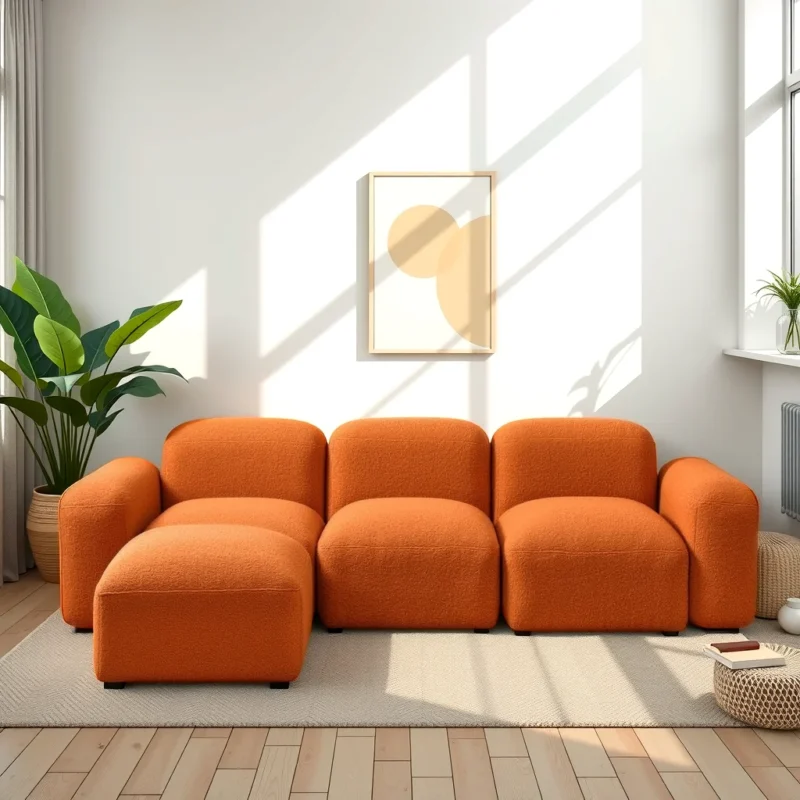 Zenith Plush Sectional Sofa