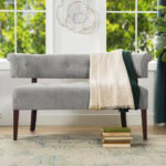 Tufted Linen 2-Seater Armless