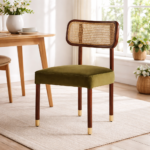 Modish Dining Chair with Walnut Finish