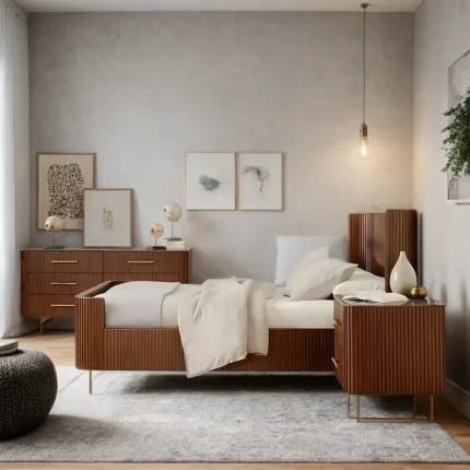 Solid Wood Fletcher Bed