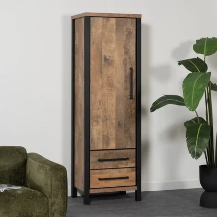 Solid Wood Wave Storage Cabinet