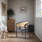 Solid Wood Cane Dining Chair