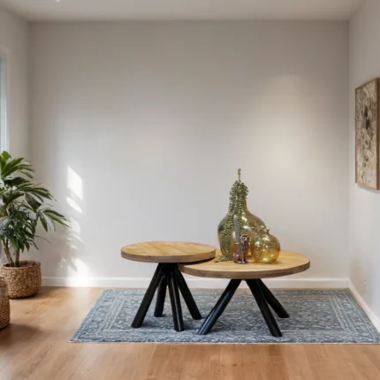 Round Silversky Coffee Table