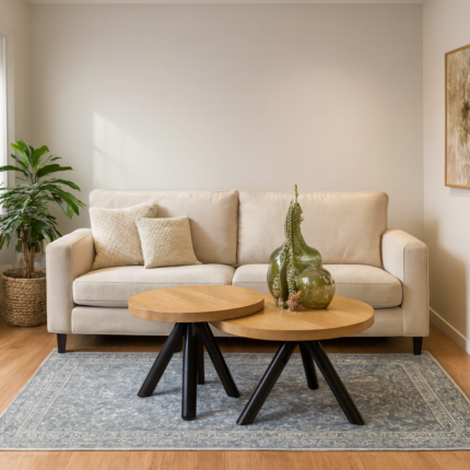Round Silversky Coffee Table