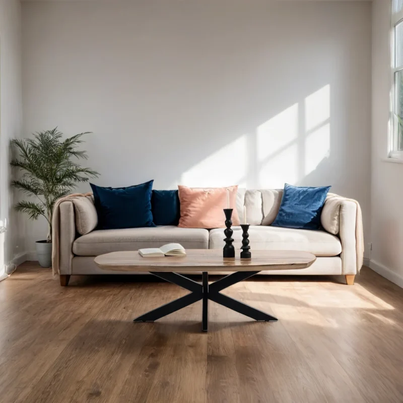 Havenbluff Coffee Table with Metal Leg