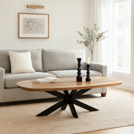 Havenbluff Coffee Table with Metal Leg