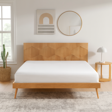 Natural Solid Wood Highland Bed