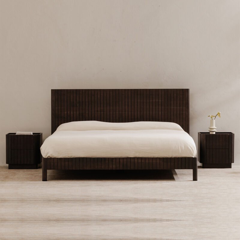 Natural Wood Povera Bed