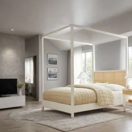 Langley Cane Canopy Bed