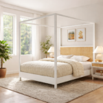 Langley Cane Canopy Bed