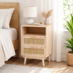 Ralik Bedside Table with Drawers