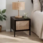 Kingsley Bedside Table with Cane