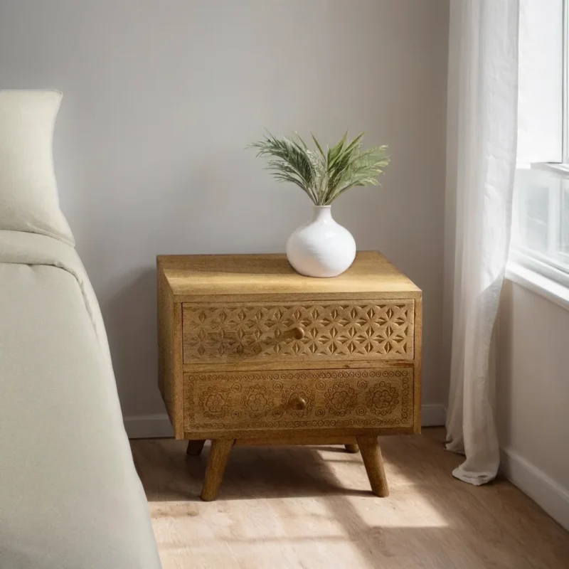 Langley Style Bedside Table