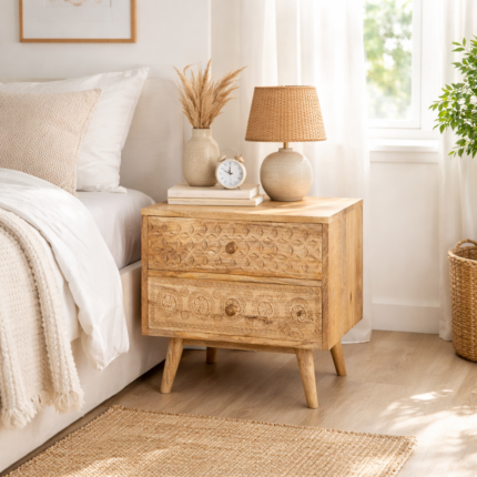Langley Style Bedside Table