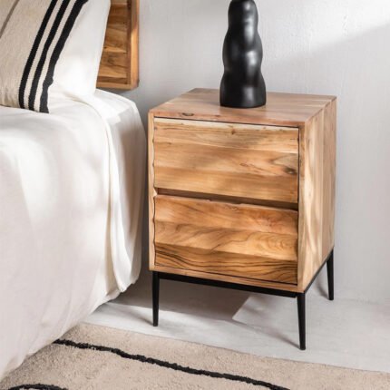 Petter Solid Wood Bedside Table