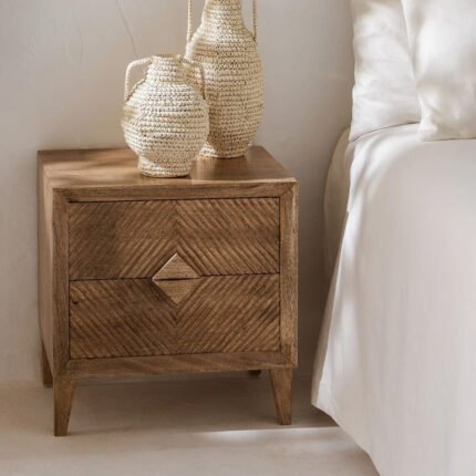 Dibeny Bedside table with Two Drawers