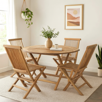 Foresthill Four Folding Seater with Dining Set