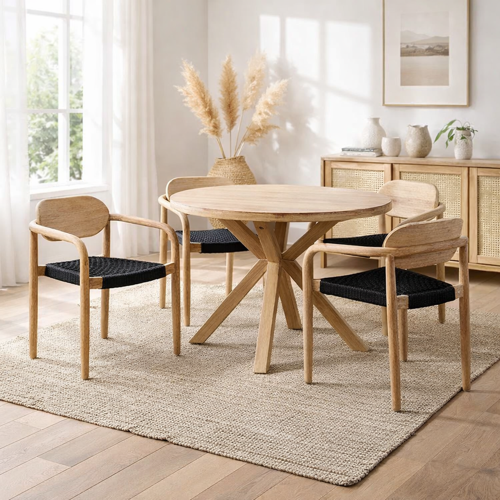 Lindenhall Round Dining Table Set Lindenhall Round Dining Table Set
