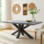 Live Edge Goldspire Dining Table