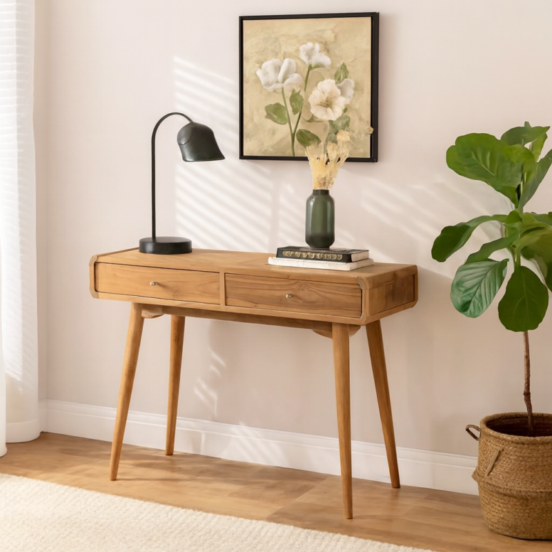 Quillridge Console Table with Two Drawers