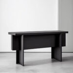 Black Rectangular Console Table