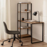 Jeffers Study Table with Bookcase