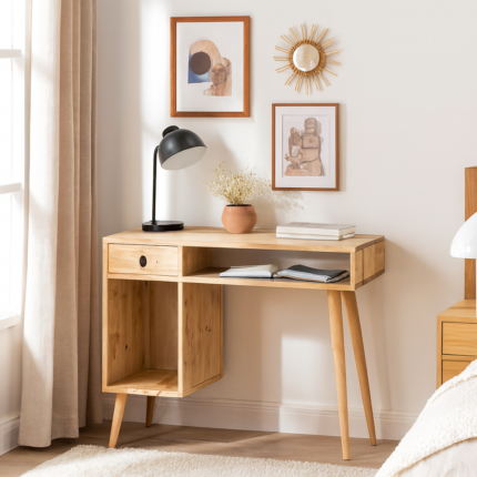 Dovetail Study Table with Storage